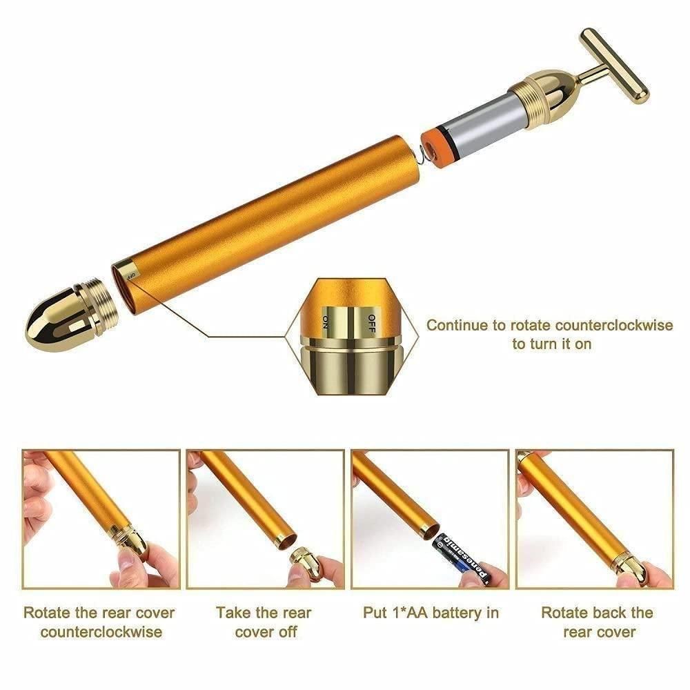 24K Gold Facial Sculpting Wand | Clear Cart