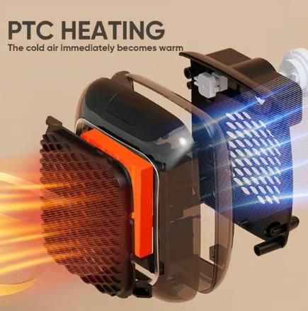Portable PTC Electric Room Heater | Clear Cart