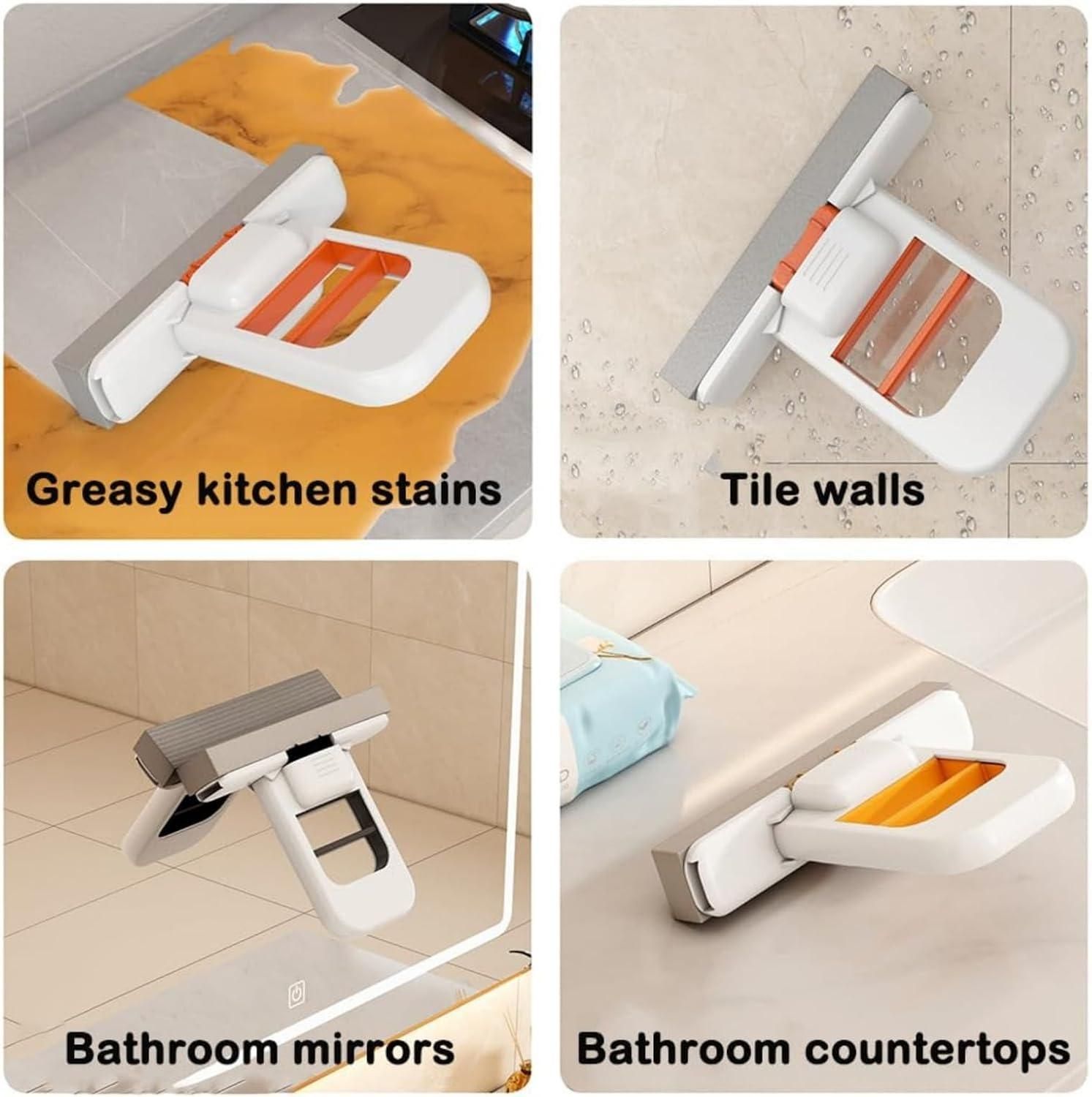 Mini Foldable Desktop Mop | Clear Cart