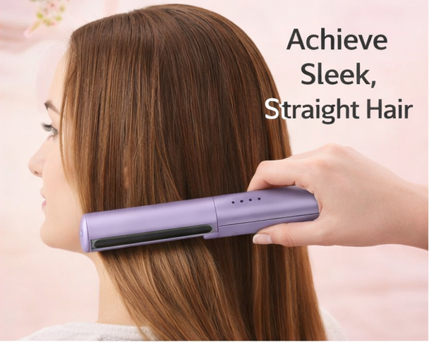 Cordless Mini Hair Straightener Comb | Clear Cart